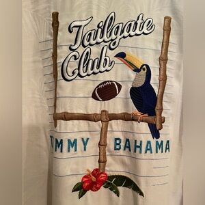 Tommy Bahama Camp Shirt new with tags Silk. “Tailgate Club”